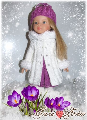 PDF журнал Мастер-класс 'Снежный крокус' для кукол Paola Reina (спицы) (Ольга Бойко)