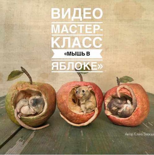 Мышь в яблоке (Елена Злоказова)