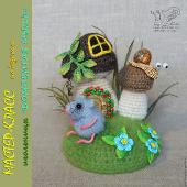 Мастер-класс по вязанию игольницы 'Домовитая мышь' (Аня Кирдяшева)