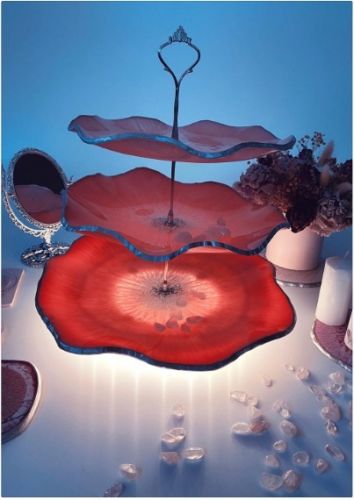 Курс изгибы. Парящая ваза-ночник. Эпоксидная смола (Наталья Баранова)