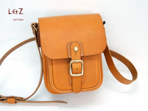 Кожаная сумка-ранец, модель BXK-02 (LetZ pattern)