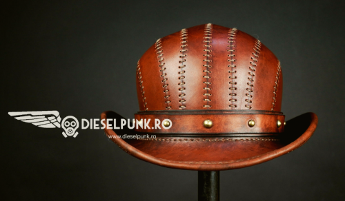 Кожаная шляпа «Котелок/Bowler Hat» [DieselpunkRo]