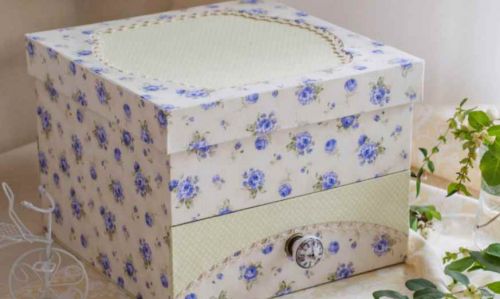 Комодик для Украшений - в технике тканевого картонажа (Наталья Юркевич)