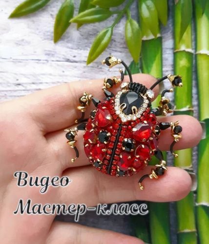 Брошь «Божья коровка» (lilya_zabbarova)