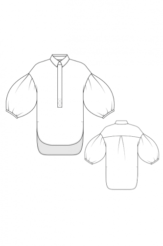 Блузка 0507. Размер 40-54, рост 170-176 [LaForme]