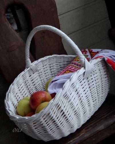 Белая пасхальная корзинка (Ольга Рыжкова)