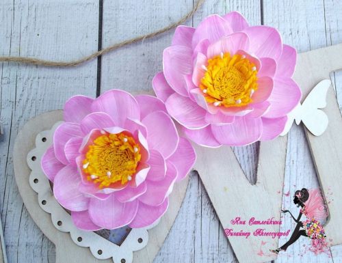 [Флористика] Видео мастер-класс Лотос из фоамирана с перламутровой тонировкой (Яна Сатлейкина)