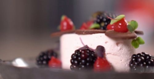 Муссовый чизкейк в ресторанной подаче [The chef]