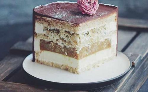 Торт Груша-голубой сыр на ореховом бисквите (imbir_gvozdika)