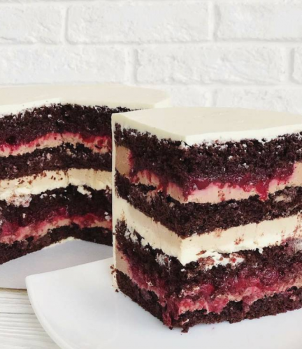 Торт Капучино с вишней. Рецепт и техника (kasadelika)