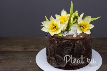 Видео мастер-класс по шоколадным нарциссам ( Tori Pteat)