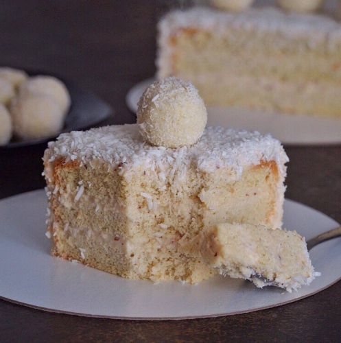 [Кондитерка] Бисквитный торт 'Рафаэлло' (@change_yourself)