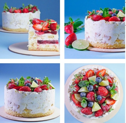 [Pastry-School]Торт «Клубника со сливками» (Елена Крохмаль)