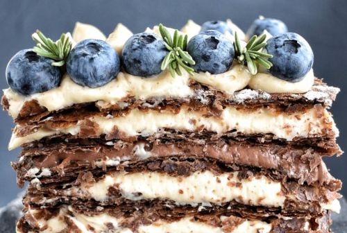 [Сake Deco] Шоколадный 'Наполеон'(мильфей) (Афина Исаакова)