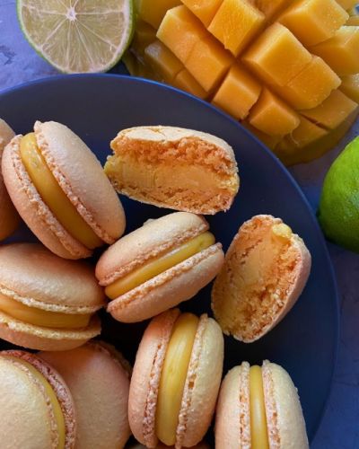 Крышки макарон на французской меренге без сушки (Анна Томильчик)