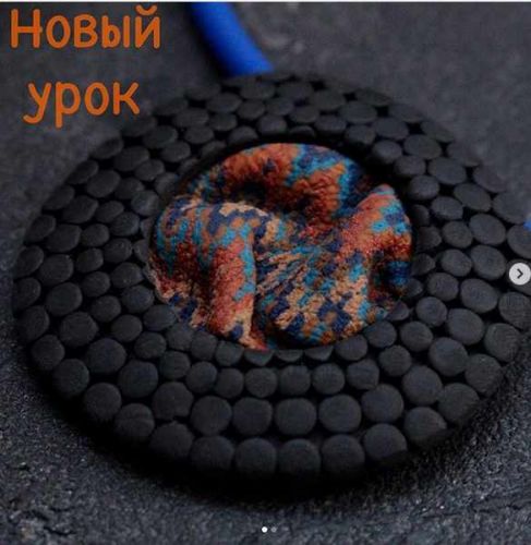 Кулон. Имитация ткани Барджелло (Татьяна Майорова)