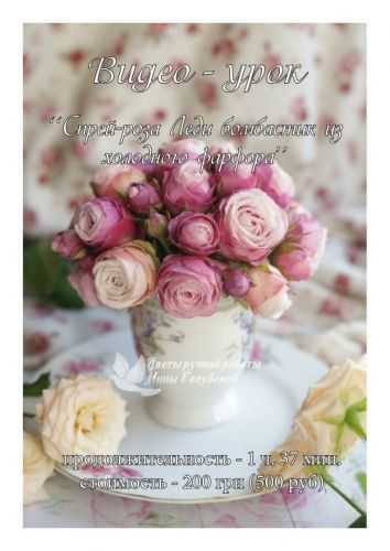 МК Роза 'Леди бомбастик из холодного фарфора' (Инна Голубева)