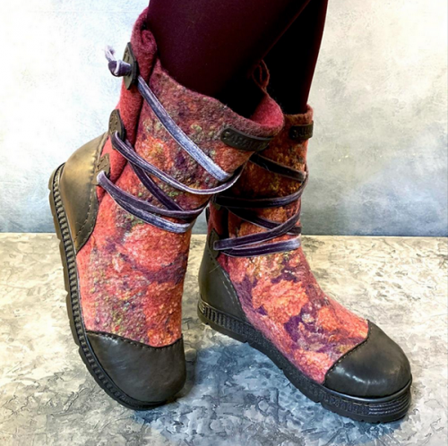 Полусапожки с цельным язычком и регулируемой шириной голенища. Полный цикл (Алла Халайджи)