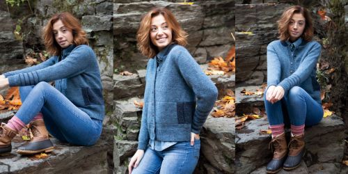 Бомбер спицами 5point. Перевод на русский.