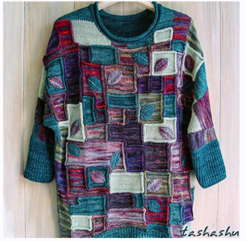 Цветной свитер оверсайз (Светлана Гордон)