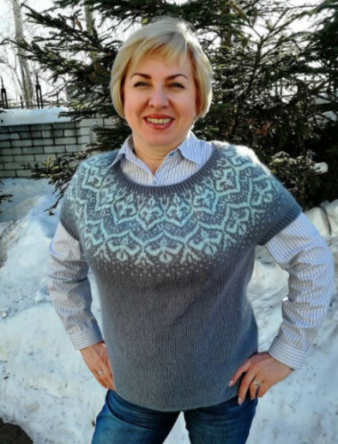 Джемпер 'IceFlowers' (inchi_guli)