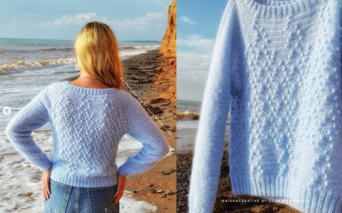 Джемпер «Капельки росы» (aishacreative)