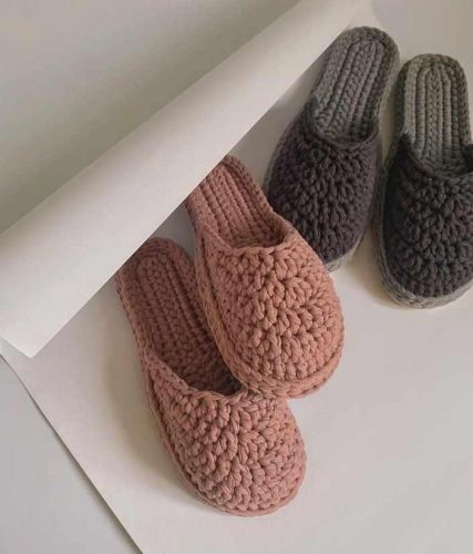 Хлопковые туфельки для дома by LL (Людмила Зайцева)