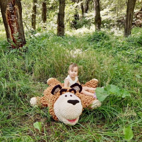 мастер-класс коврик-подушка 'Медвежонок Майк' (clouds_by_iris)