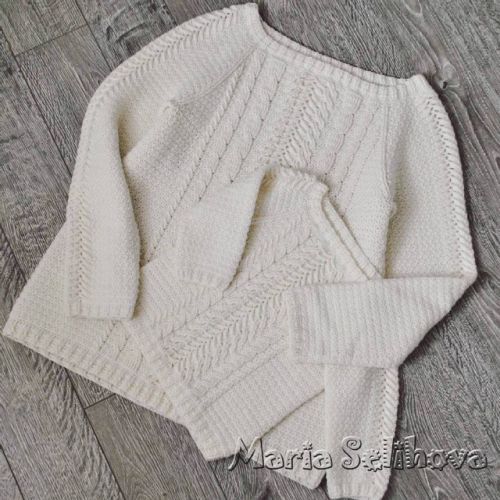 Мастер-класс Свитер с колоском для мамы и дочки (Мария Селихова)