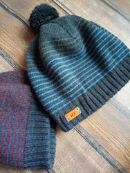 Мужская шапка 56-58 (Наталья Козловцева)