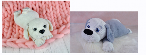 Онлайн по вязанию 'Маленькая зефирка или большой друг Бимка' (Ольга Музалевская)