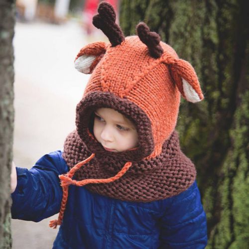 Описание капюшона-оленя (Анна Котова)