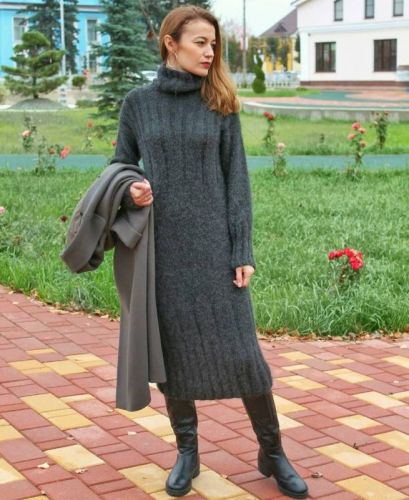 Платье Comfort twist dress (knitting_ok)