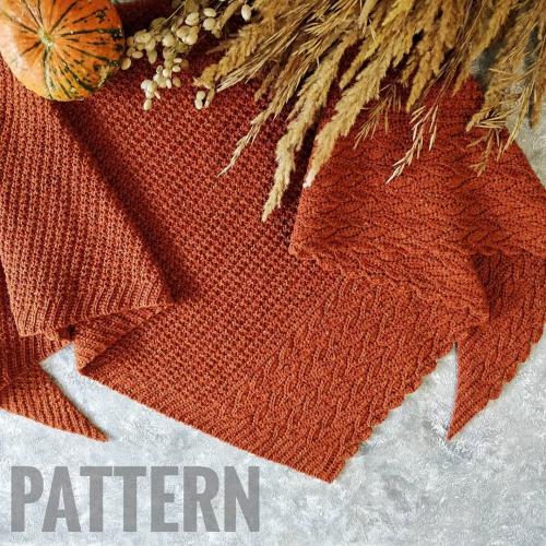 Скандинавский платок крючком (elenabelan_handmade)