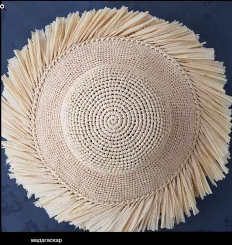 Шляпа из рафии 'Мадагаскар' (annetta_handmade)