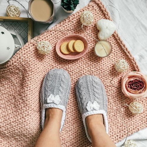 Тапочки 'Toffee' (bonito_knits_)