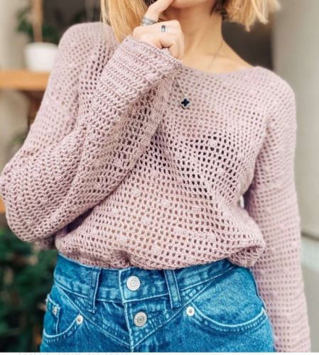 Топ с рукавами (mary.knitting)