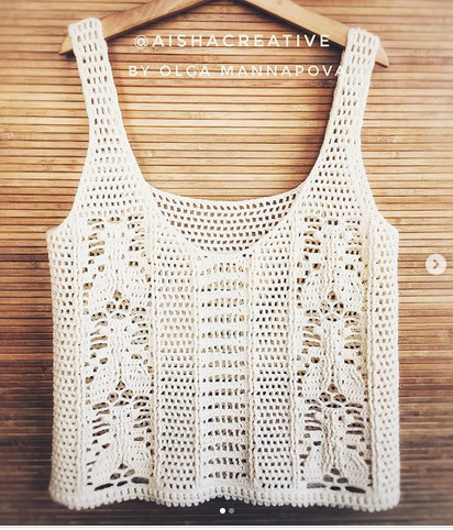 Топ «Винтажные мухи» (aishacreative)