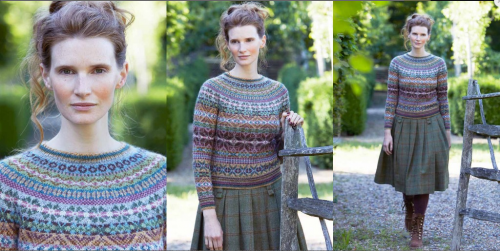 Жаккардовый пуловер «Primrose» (Мари Валлин)