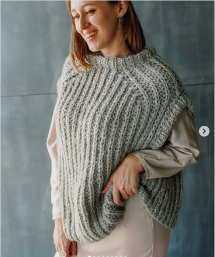 Жилет «Cocoon» (dari_knit)