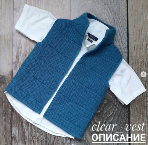 Жилет 'Сlear_vest' (nilova_knit)