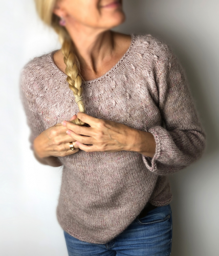 [Домоседка] Пуловер с круглой кокеткой LittleOysters (Хинтерм Стейн)