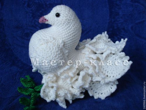 [Игрушка] Мастер-класс по вязанию голубя (Елена Макеенкова)