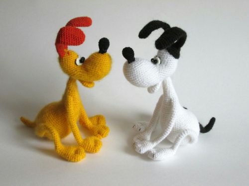 [Игрушка] Мастер-класс Собачка (описание вязания) (Маргарита Яковлева)