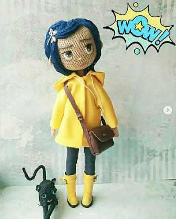 [Игрушка] МК 'Коралина каркасная кукла' крючком (Елена Зонтик)