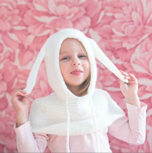 [knittedbird] Капюшон Зайка (Анна Котова)