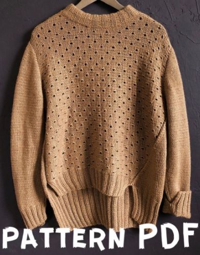 [Вязание] Базовый асимметричный свитер (108loops)