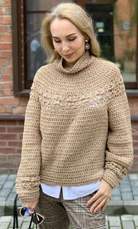 [Вязание] Джемпер «Милена» (Галина Зарубина)