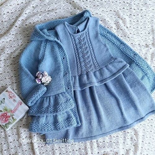 [Вязание] Кардиган «Принцесса» и Сарафан «Belle» (marishka_013knitting)