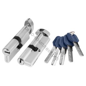Цилиндровый механизм Punto (Пунто) с вертушкой Z402/100 mm (40+10+50) CP хром 5 кл. Арт: 36185